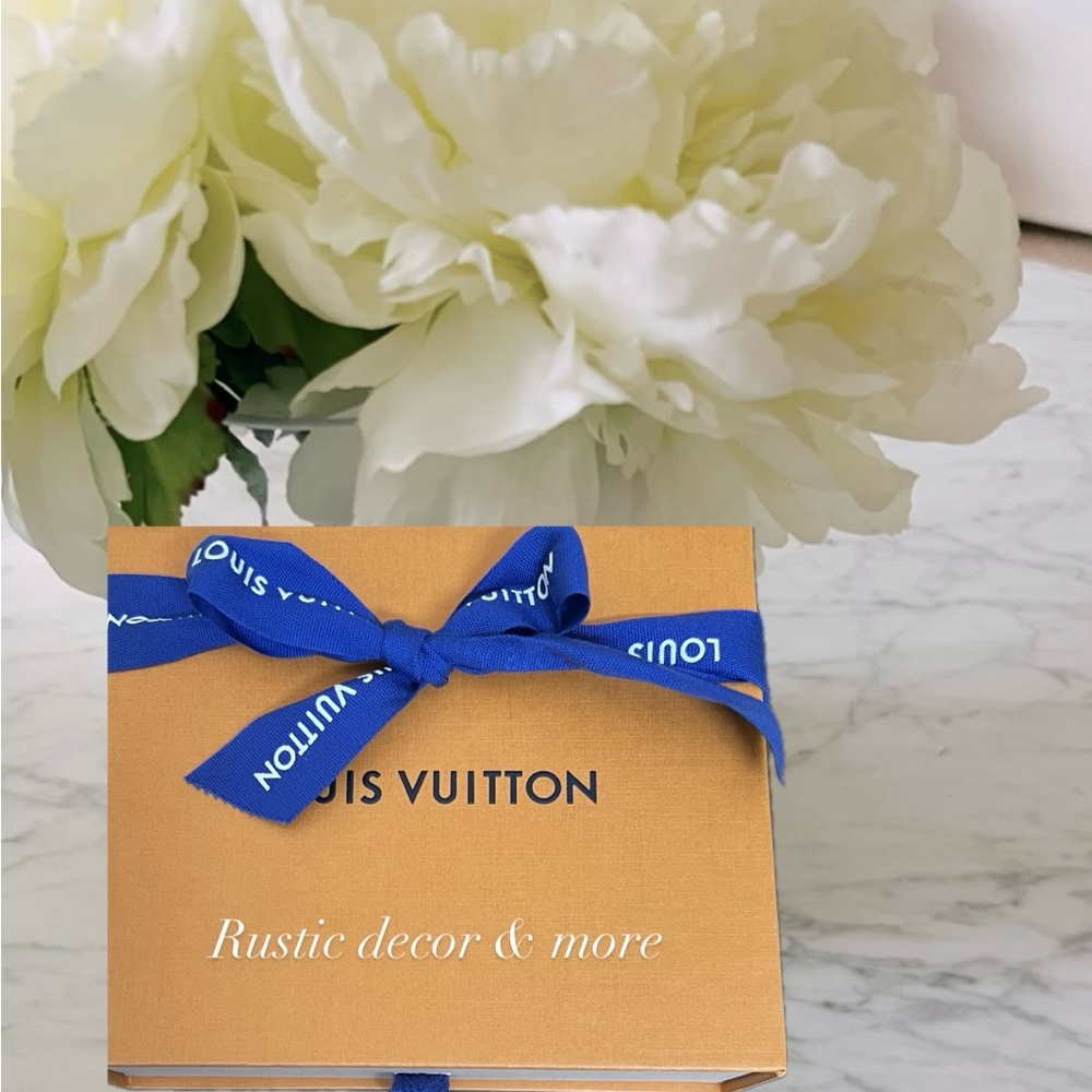 Louis Vuitton Gift Box with Blue Ribbon